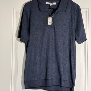 Joe's Jeans Blue Polo Shirt Soft Knit Casual